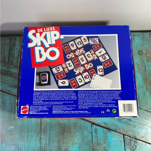 Deluxe Skip-Bo Card Game by Mattel 1992 - Vintage - Picture 4 of 5